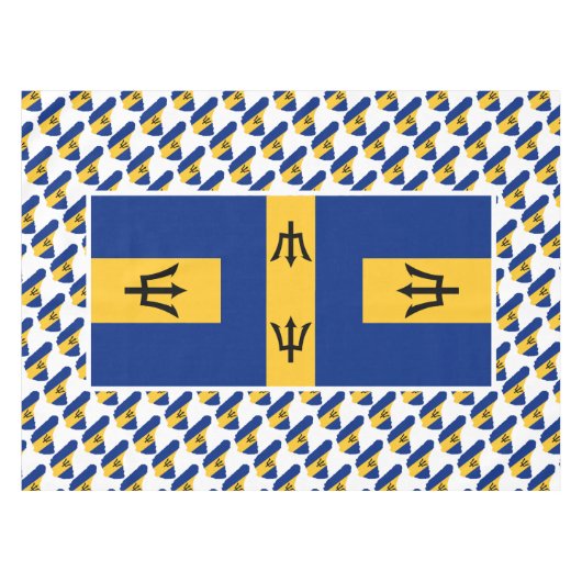 BARBADOS FLAG Patriotic Tafelkleed (Voorkant (Horizontaal))
