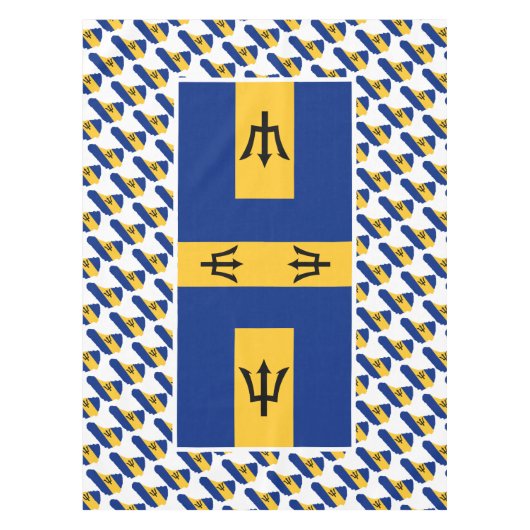 BARBADOS FLAG Patriotic Tafelkleed (Voorkant)