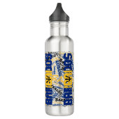 Barbados Flag Patriotic Waterfles (Links)