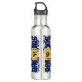 Barbados Flag Patriotic Waterfles (Achterkant)