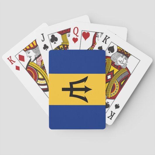Barbados Flag Pokerkaarten (Achterkant)
