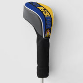 Barbados Flag Prachtige Patriotic Golfheadcover (Schuin)
