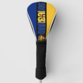 Barbados Flag Prachtige Patriotic Golfheadcover (Voorkant)