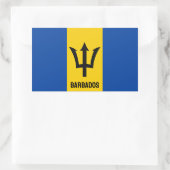 Barbados Flag Rechthoekige Sticker (Tas)