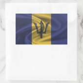 Barbados Flag Rechthoekige Sticker (Tas)