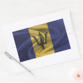 Barbados Flag Rechthoekige Sticker (Envelop)