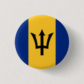 Barbados Flag Ronde Button 3,2 Cm (Voorkant)