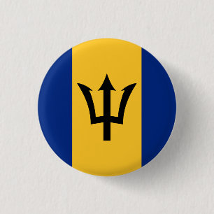 Barbados Flag Ronde Button 3,2 Cm