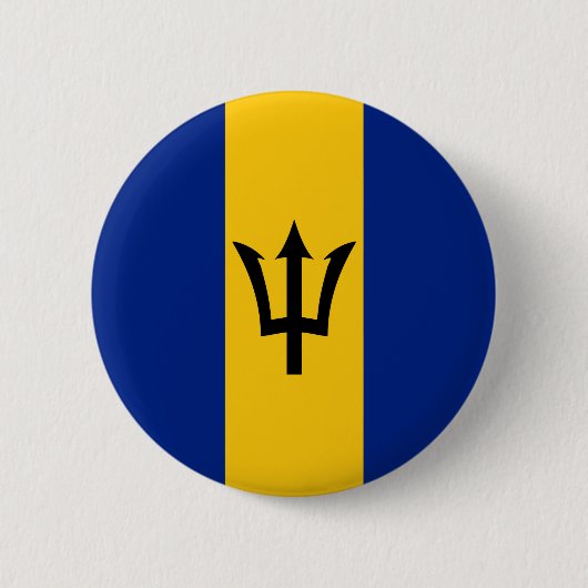 Barbados Flag Ronde Button 5,7 Cm (Voorkant)