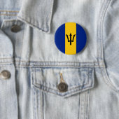 Barbados Flag Ronde Button 5,7 Cm (In situ)
