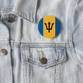Barbados Flag Ronde Button 5,7 Cm (In situ)