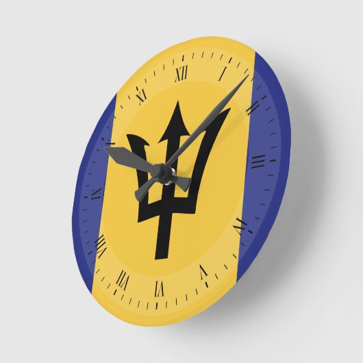 Barbados Flag Ronde Klok (Hoek)