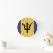 Barbados Flag Ronde Klok (Huis)