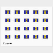 Barbados Flag Ronde Sticker (Vel)