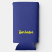 Barbados Flag Seltzer Blikjeskoeler (Achterkant)