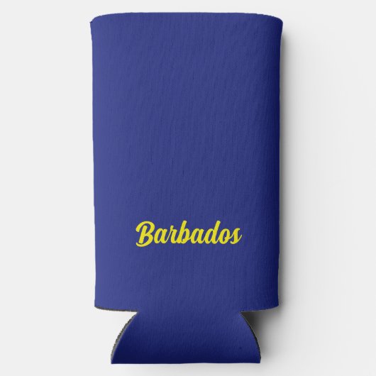 Barbados Flag Seltzer Blikjeskoeler (Achterkant)