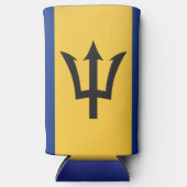 Barbados Flag Seltzer Blikjeskoeler (Voorkant)