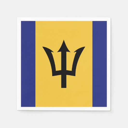 Barbados Flag Servet (Voorkant)