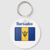Barbados Flag Sleutelhanger (Voorkant)
