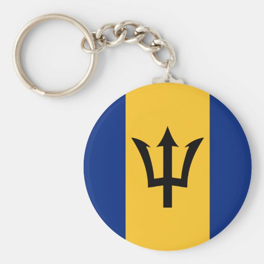 Barbados Flag Sleutelhanger (Voorkant)