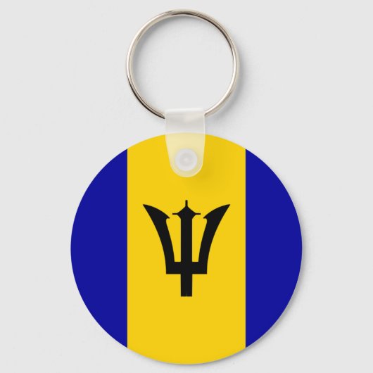 Barbados Flag Sleutelhanger (Voorkant)