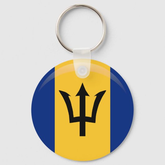 Barbados Flag Sleutelhanger (Voorkant)