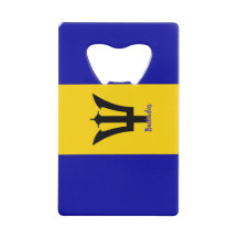 Barbados Flag Sleutelhanger Bottle Open
