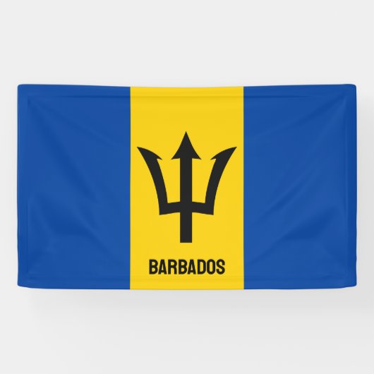 Barbados Flag Spandoek (Horizontaal)