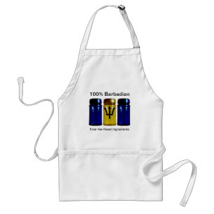 Barbados Flag Spice Jars Apron Standaard Schort