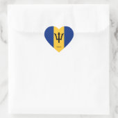 Barbados Flag Splendid Patriotic Hart Sticker (Tas)