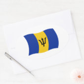 Barbados Flag Sticker (Envelop)