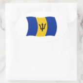 Barbados Flag Sticker (Tas)
