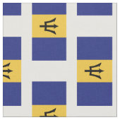 Barbados Flag Stof (Close Up)