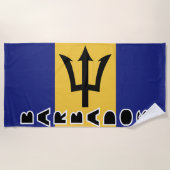 Barbados Flag Strandlaken (Voorkant)