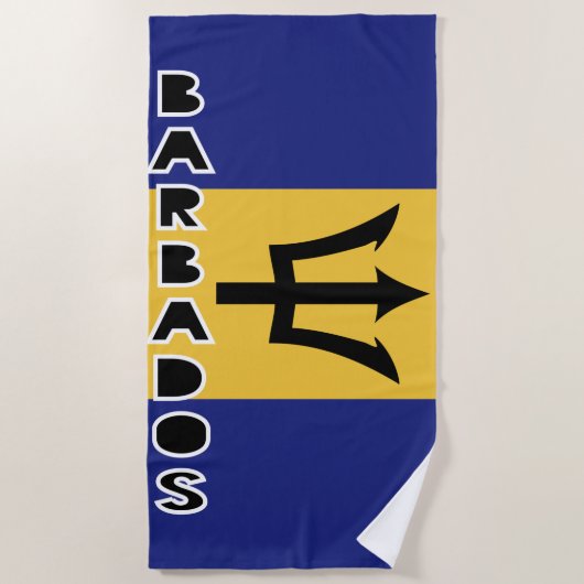 Barbados Flag Strandlaken (Voorkant)