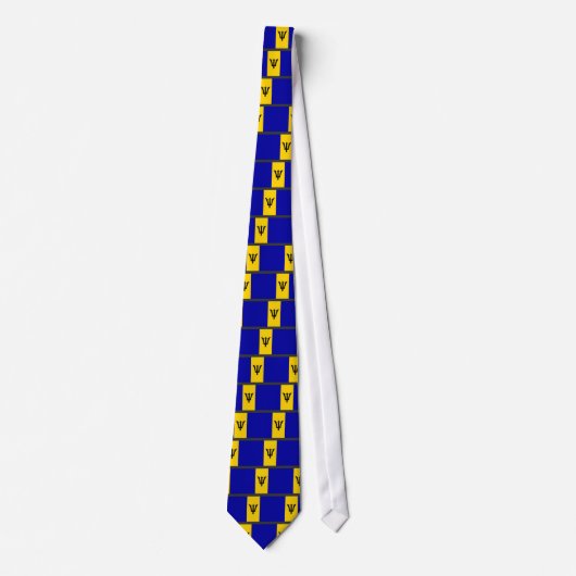 Barbados Flag Stropdas (Voorkant)