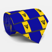 Barbados Flag Stropdas (Opgerold)