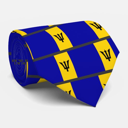 Barbados Flag Stropdas (Opgerold)