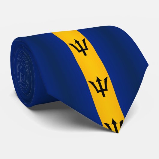 Barbados Flag Stropdas (Opgerold)