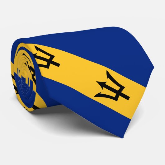 Barbados Flag Stropdas (Opgerold)