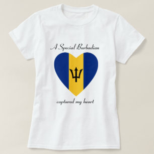 Barbados Flag SweeLieverd T-Shirt