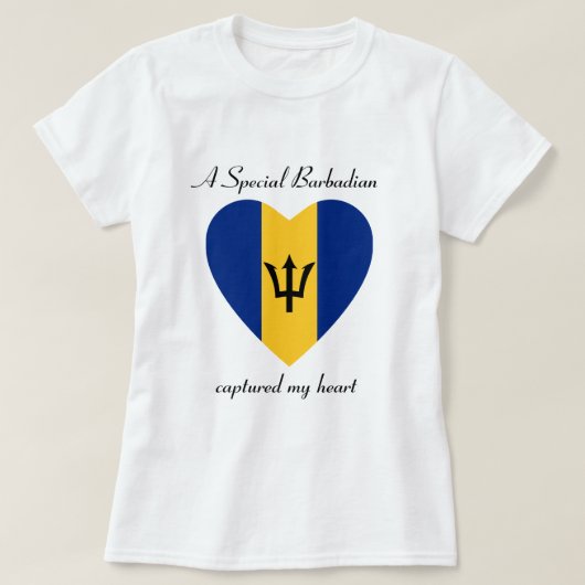 Barbados Flag SweeLieverd T-Shirt (Design voorkant)