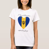 Barbados Flag SweeLieverd T-Shirt (Voorkant)