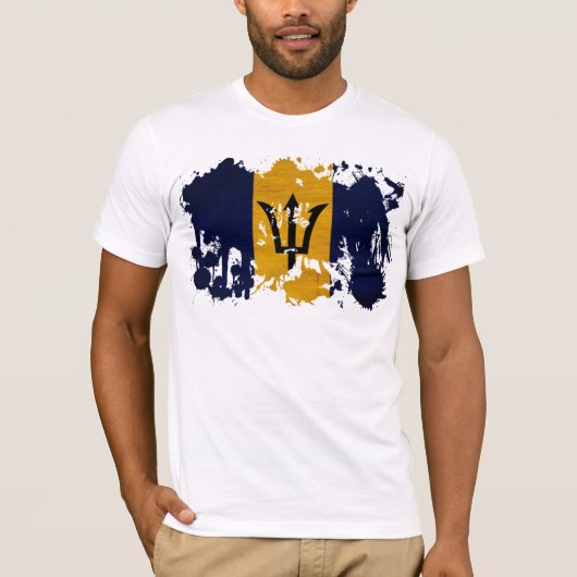 Barbados Flag T-shirt (Voorkant)