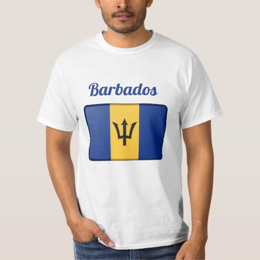 Barbados Flag T-Shirt (Voorkant)