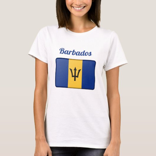 Barbados Flag T-shirt (Voorkant)