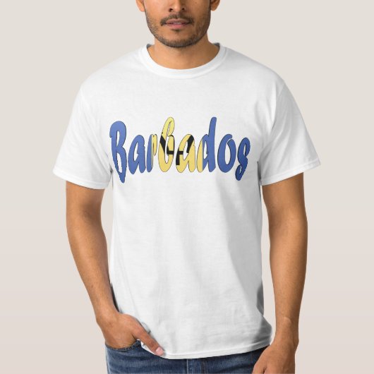 Barbados Flag T-Shirt (Voorkant)