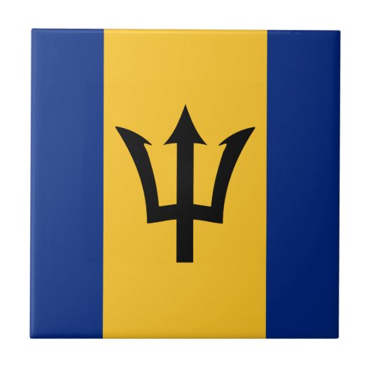 Barbados Flag Tegeltje (Voorkant)