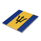 Barbados Flag Tegeltje (Zijkant)