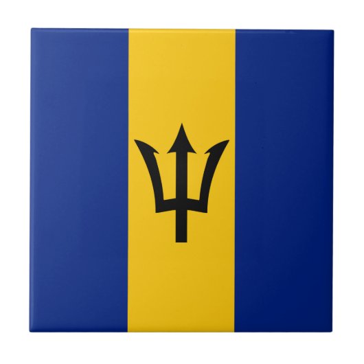 Barbados Flag Tegeltje (Voorkant)